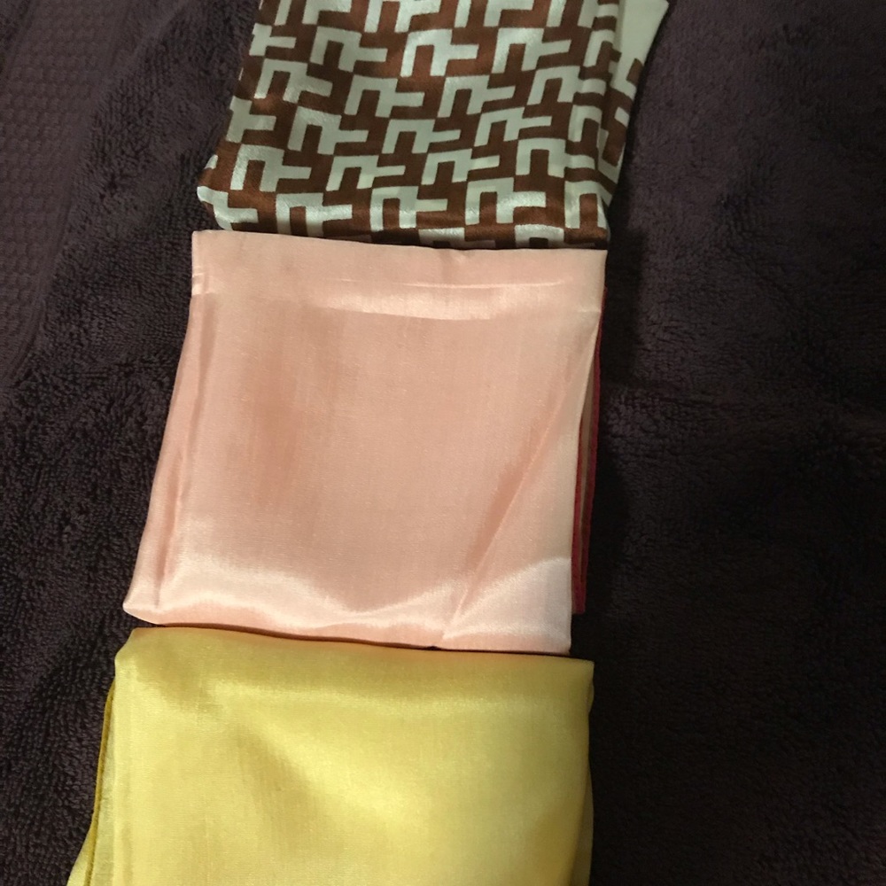 Set of 3 Vintage Silk Scarves